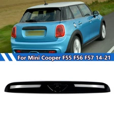 Gloss Black Rear Trunk Lid Handle Cover Trim For Mini Cooper F55 F56 F57 2014-21