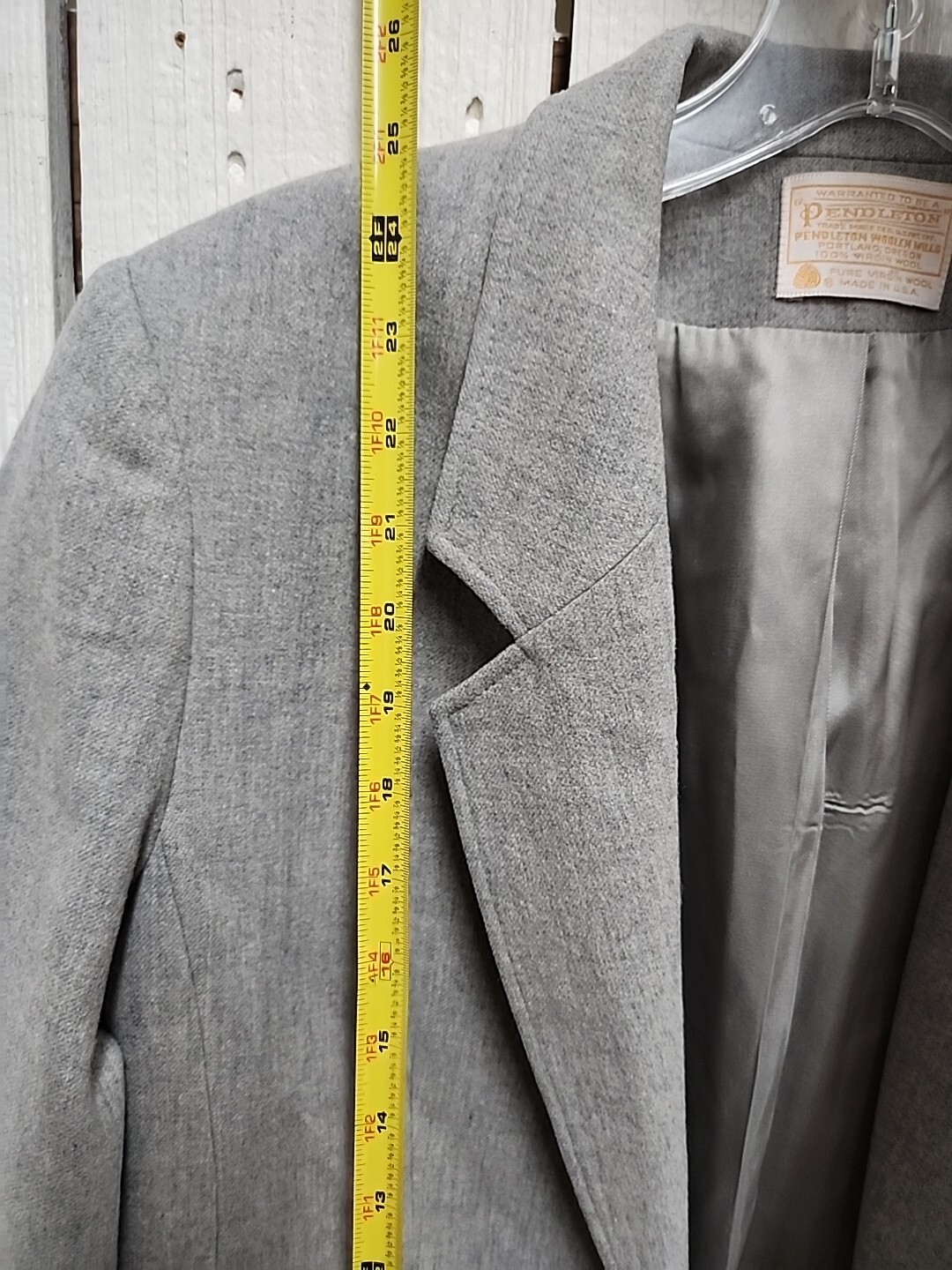 Pendleton Wool Blazer 10 Gray C29 - image 6