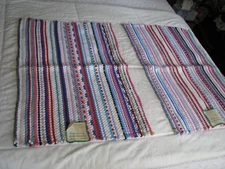 Two New Reversible Woven Scatter Rugs 19" x 31"