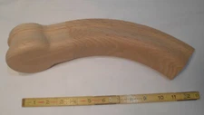 #7010 Start Easing for #6010 Handrail; Solid Red Oak Wood; Unfinished 