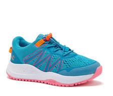 NWT Avia Trail Runner Girl's size 5 Blue Pink Lightweight Flexible Sneakers