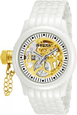 Invicta Russian Diver women watch Invicta Ladies Russian 1959 Diver White Rubber Band Silver  main image 4