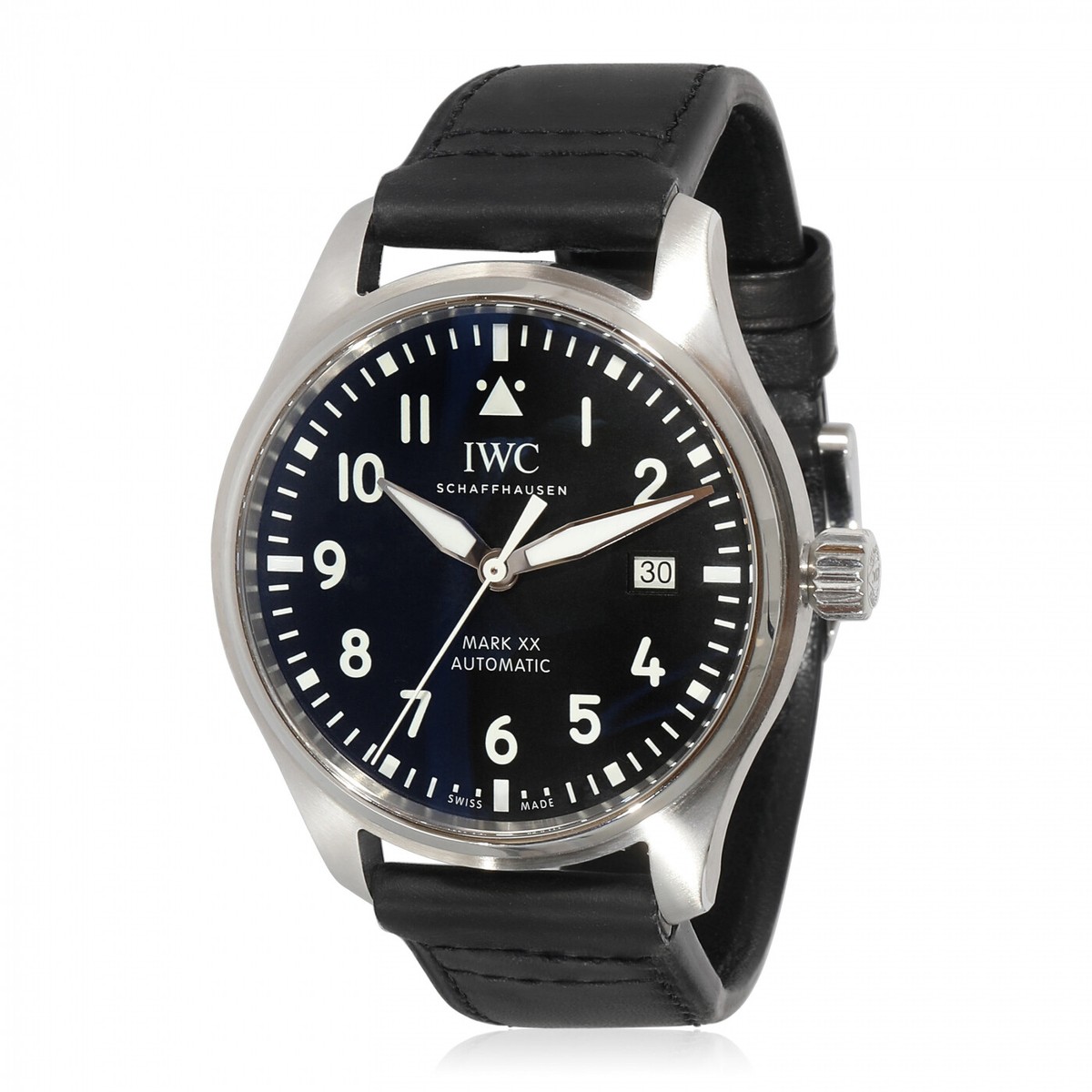IWC Pilots Mark XX Stainless Steel Automatic 40 mm Black Watch IW328201