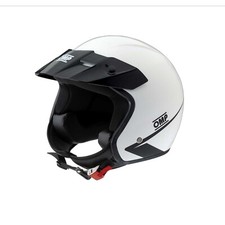 CASCO STAR OMP RACING APERTO JET BIANCO KART MOTO SC0-0617-A01 NEW ECE 22.06