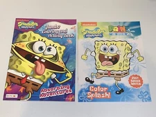 SpongeBob SquarePants Books 'Jumbo Coloring Activity' & 'Paint with Water' 2 Pc