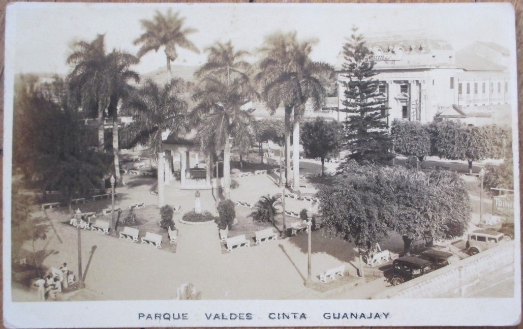 Guanajay, Artemisa, Cuba 1920s Realphoto Postcard: Parque Valdes