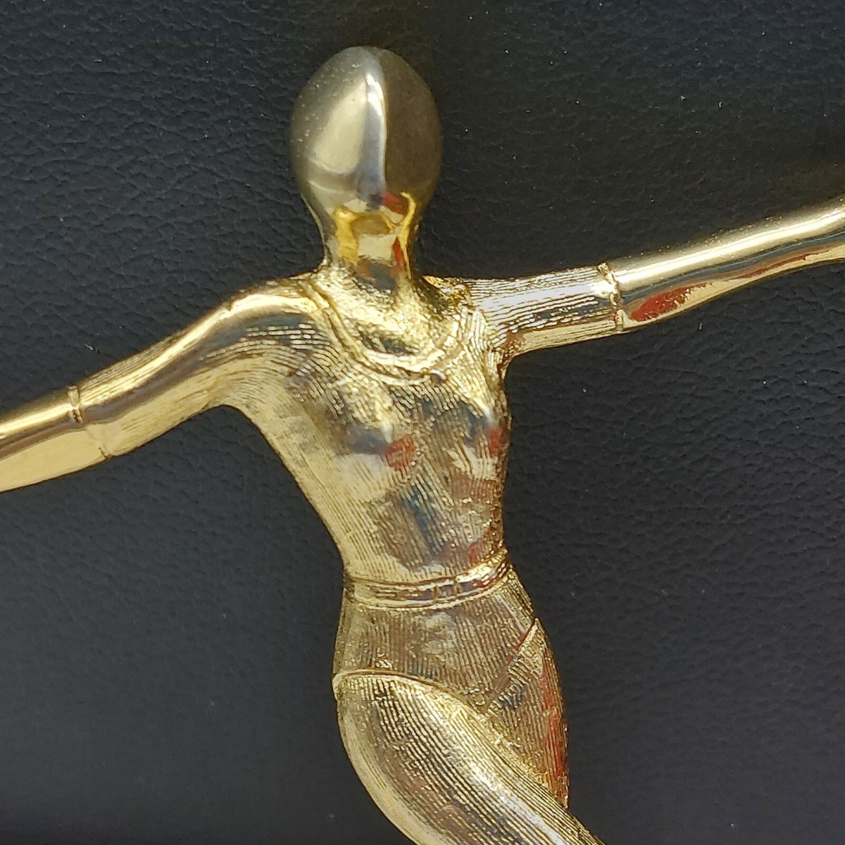 Awesome Signed Vintage C. Kellner Gymnast Doing Dance Brooch Silver Tone 2" View 4