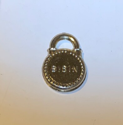 Vtg Eppy Metallic Cracker Jack Gumball Prize Toy Premium Charm Lock Padlock