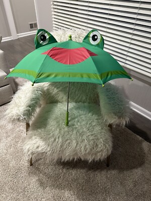 ShedRain Kids' Animal Character (Frog) Stick Umbrella
