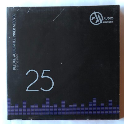 Audio Anatomy 25 RED LP 12 Inch Inner Sleeves Audiophile Deluxe Poly-Lined NEW