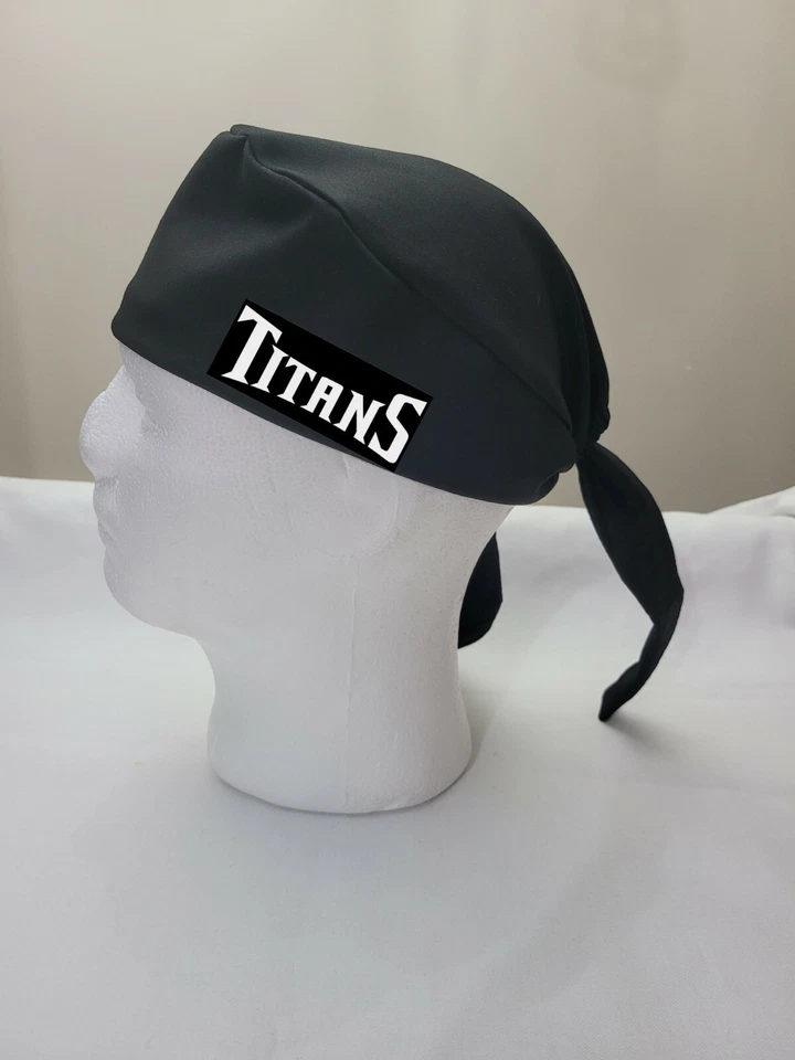 Tennessee Titans Men's Scrub Cap, Surgical Cap, Chemo Hat, Skull Cap, black - Image 2 of 4