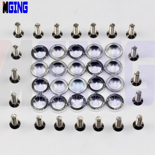 BILLET BOLT ENGINE FENDER BUMPER WASHER BAY DRESS UP SCREW 20PCs ALUMINUM JDM sl - Picture 3 of 4