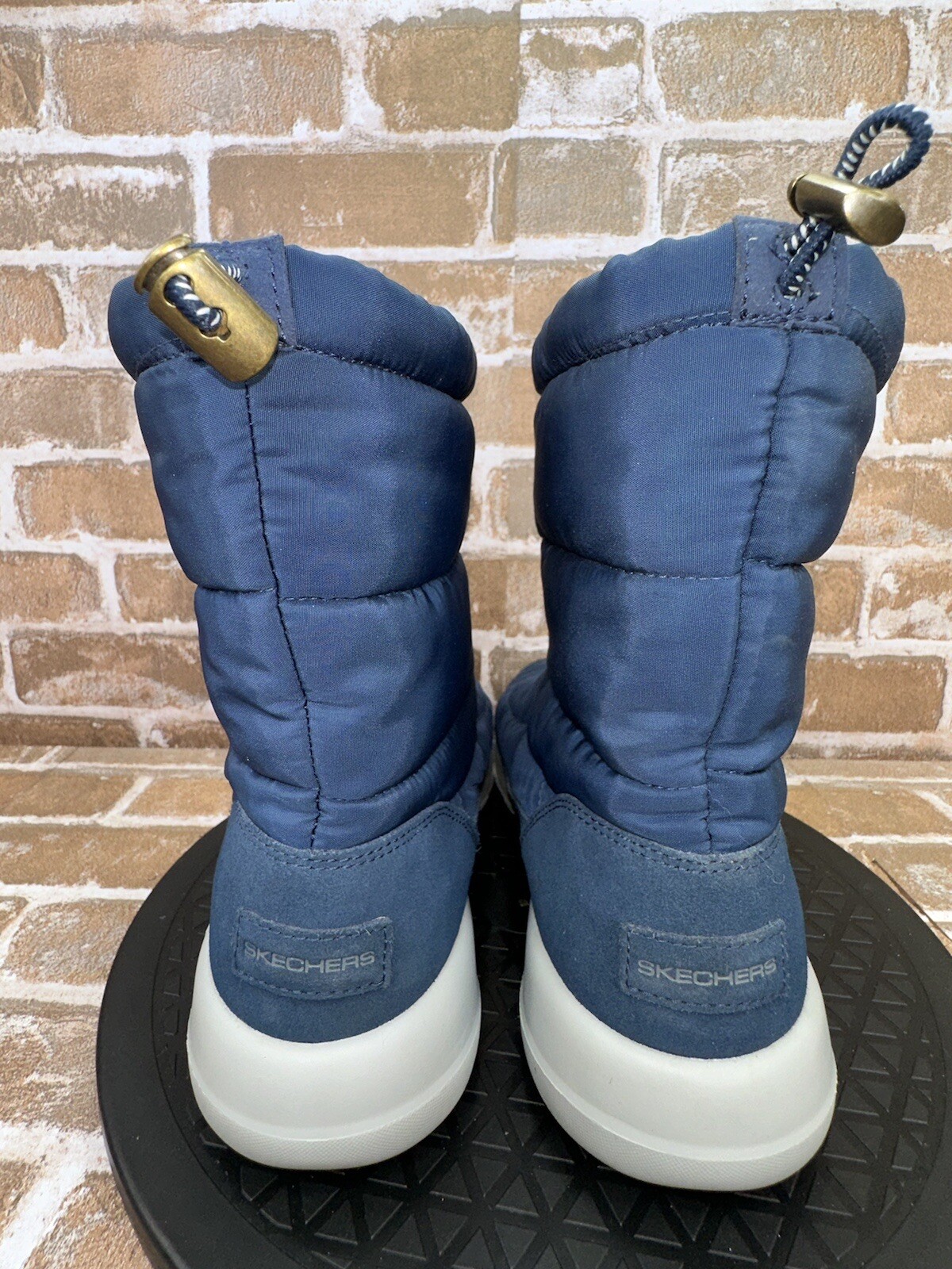 Skechers On The Go Joy Stay Cozy Winter Boots 16615 Navy Blue - Main Image