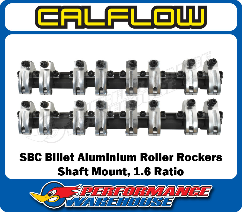 Small Block Chev SBC Billet Shaft Mount Aluminium Roller Rockers, 1.6