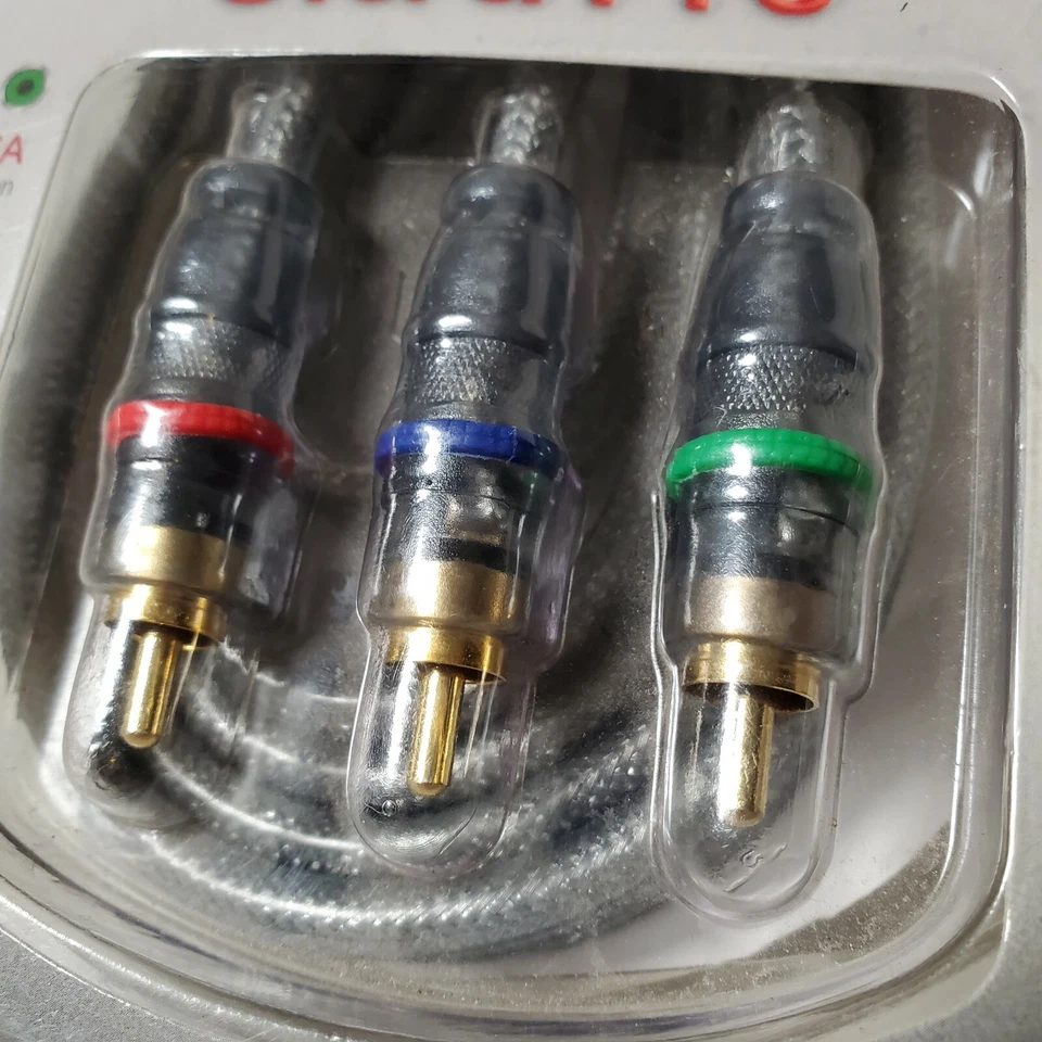 Ge 6' Feet Component Video Cable HD Video 720p/1080i RCA connection Gold  - Image 4 of 4