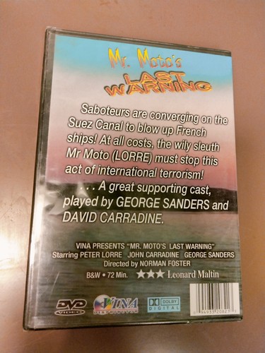 Mr. Motos Last Warning (DVD, 2002) - Picture 3 of 3