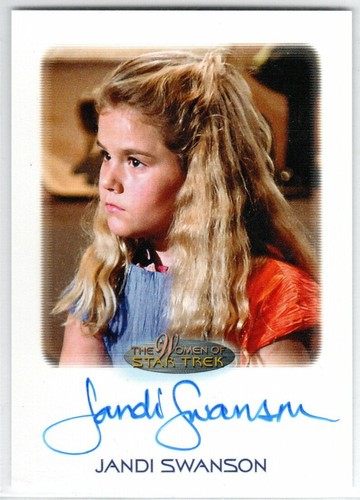 WOMEN OF STAR TREK ART & IMAGES JANDI SWANSON AS KATIE WOST TNG AUTOGRAPH VL - Picture 1 of 2