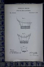 1872 NORTON CRITTENDEN NY BOOT SHOE HEEL COBBLER LEATHER PATENT LITHO 125214