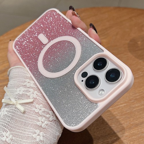 Mag Safe Luxury Glitter Shockproof Case For iPhone 16 Pro Max 16e 15 14 13 12 - Picture 10 of 24