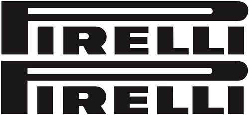Pirelli Aufkleber 20 cm x 2 - GRAP099 - Bild 1 von 3