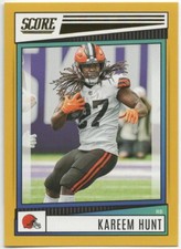 2022 Panini Score KAREEM HUNT 