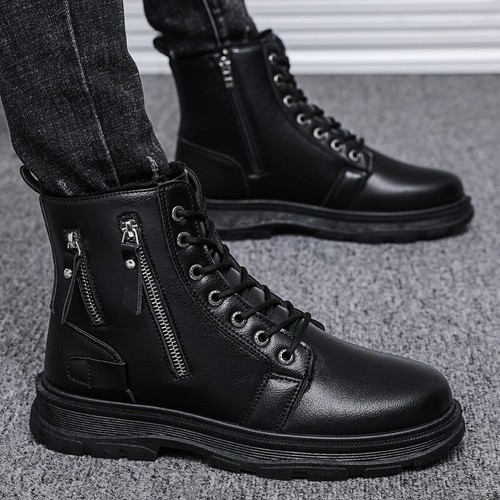 mens casual boots white sole
