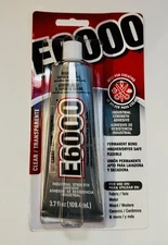 Craft Adhesive, 3.7 Fluid Ounces Oz, Clear E6000 230010