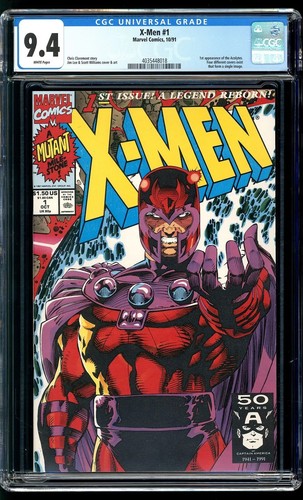 X-MEN #1 Magneto Cover D (Acolytes 1st app 🔥🔥 CGC 9.4 NM Comics 1991 Wolverine