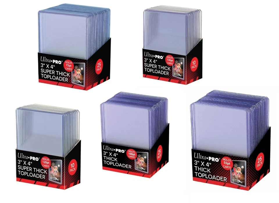Ultra Pro Thick Toploaders Assorted Sizes 55pt To 360pt Topload Card Holders