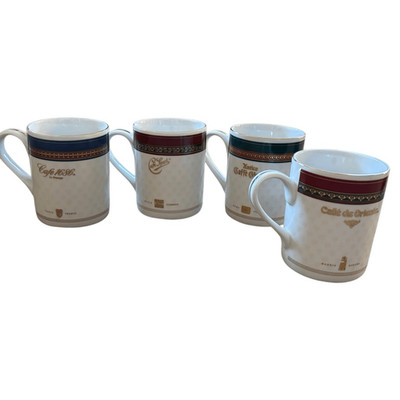 European Coffeehouse Collection 1996-97 Special Edition Coffee Mugs Set Of 4