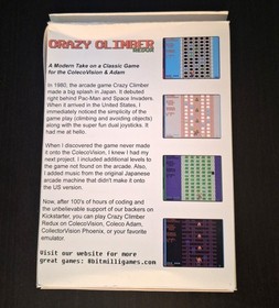 Colecovision Crazy Climber REDUX CIB  Home brew