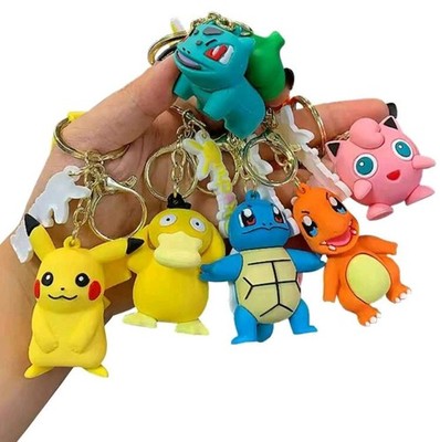 Pokemon Schlüsselanhänger Pikachu Hochwertig aus Kunststoff 3D Pokémon Neu & OVP
