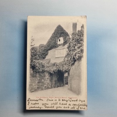 Worcester Postkarte 1903 Stadt Kathedrale Fähre Betty'S Boote