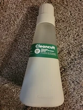 Cleancult Laundry Glass Bottle Dispenser Off-White Refillable Detergent 20oz NEW