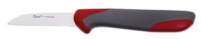Clauss Küchenmesser ''Titanium'' Länge: 60 mm grau / rot