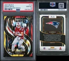 2024 Select Drake Maye Premier Red and Yellow Prizm Shock Rc 113 Psa 10 Rookie