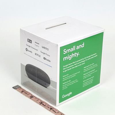 Google - Home Mini - Smart Assistant - Charcoal - GA00216-US - New
