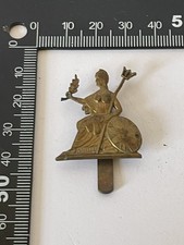 Vintage Military Brass Cap Badge The Royal Norfolk Regiment British Army Antique