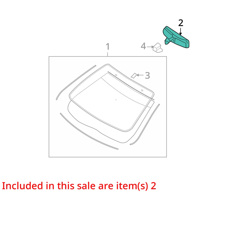 2007-2011 Mercury Grand Marquis Interior Rear View Mirror Oem M7020 - Image 3 of 4