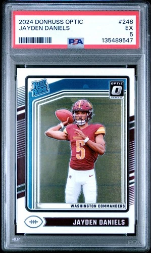 2024 Donruss Optic Jayden Daniels - Base PSA 5 - Commanders (RC)