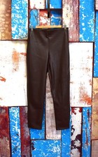 Women's Old Navy Extra High-Waisted Faux-Leather Pants Skinny SIZE 8 Dark Taupe