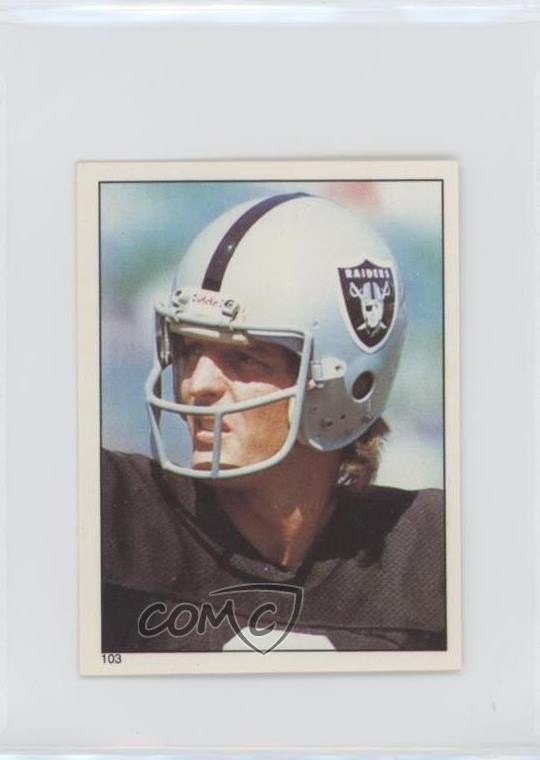 1981 Topps Album Stickers Ray Guy #103 HOF 5hy