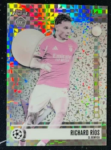 Richard Rios 2025-26 Topps Finest UCC Common Pearl Checkerboard RC /60 #140