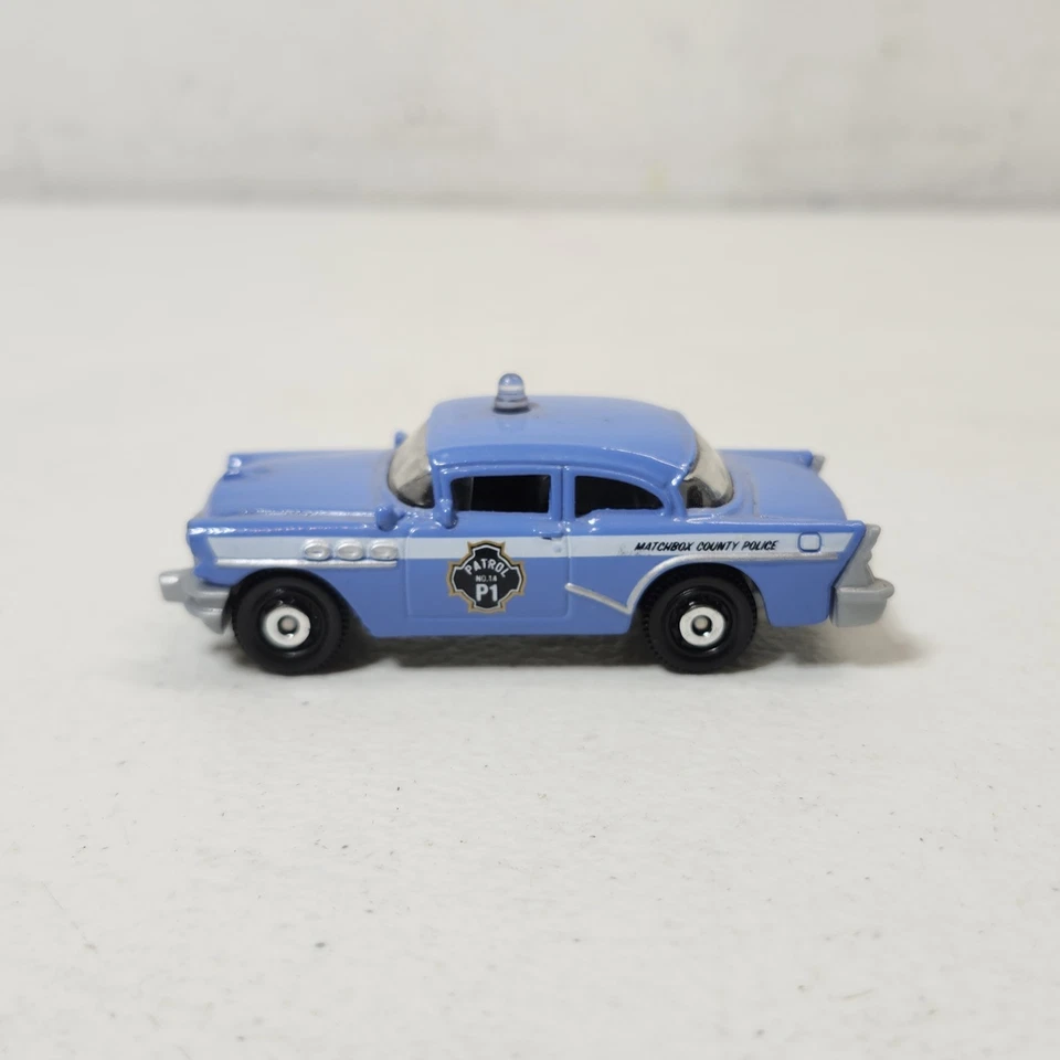 2014 Matchbox MBX Heroic Rescue '56 Buick Century Police Car #76 Loose - Image 2 of 4