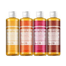 Dr. Bronner's - Pure-Castile Liquid Soap Variety Pack - 8 Fl Oz Pack of 4 