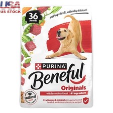 High Protein Dry Dog Food Farm Raised Beef Nutritional Kibble Adult Dogs 36lb US 1.67 per pound