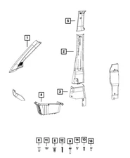 Genuine Mopar Push Pin 68163327AA