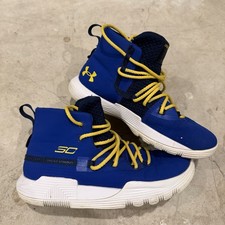 Under Armour 3020425-402 SC 3Zero II Basketball Hi-Top Shoes Sneakers 3Y