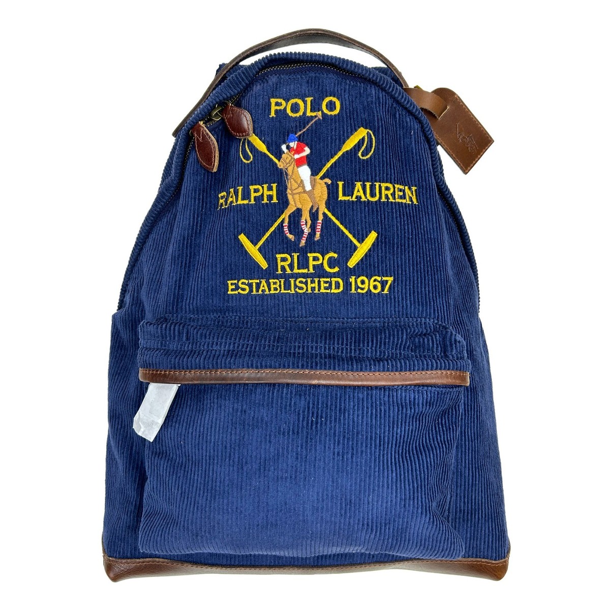 MINOR DEFECT* Polo Ralph Lauren Corduroy Backpack - Navy - One