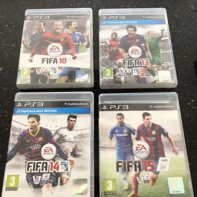 PS3 FIFA 10, FIFA 13, FIFA 14, FIFA 15 Bundle Fußball 